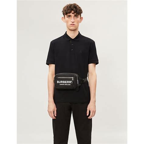 burberry eddie|Burberry Eddie Embroidered Piqué Polo .